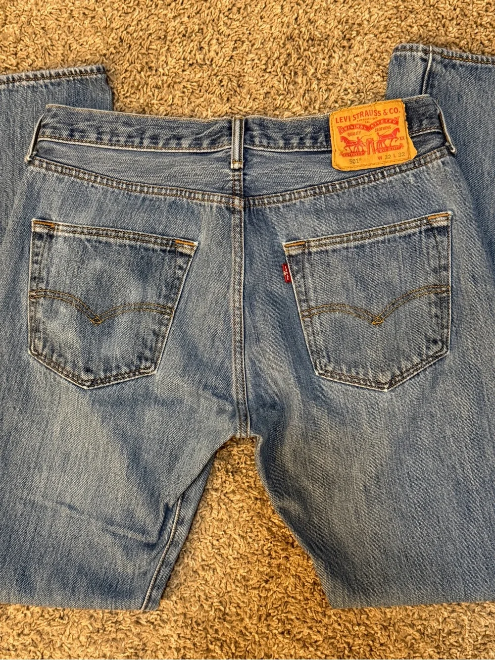 Levi’s 501 W32 L32 Button Fly Blue Jeans